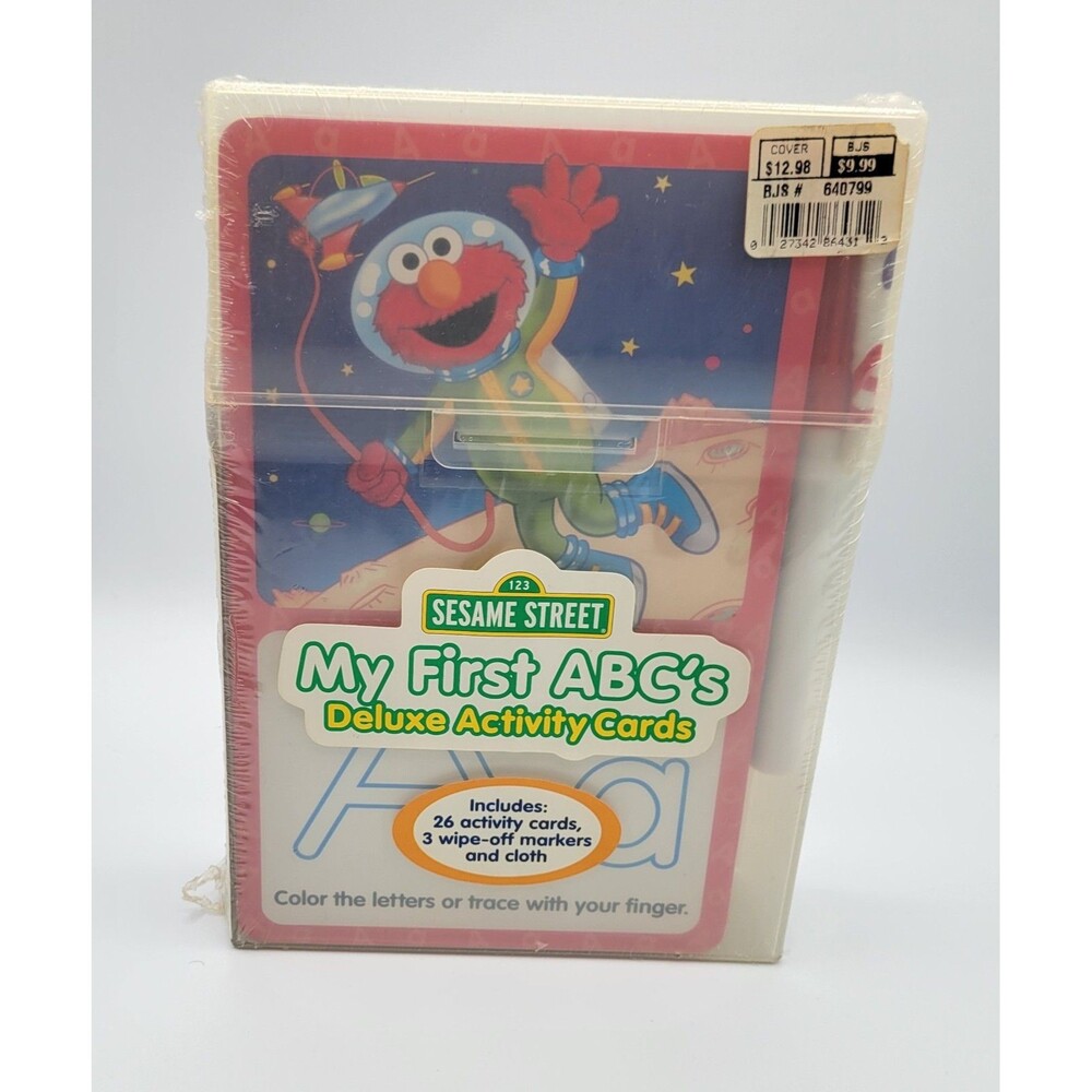 Educational Sesame Street My First ABCs Deluxe Activity Cards Sealed 2005